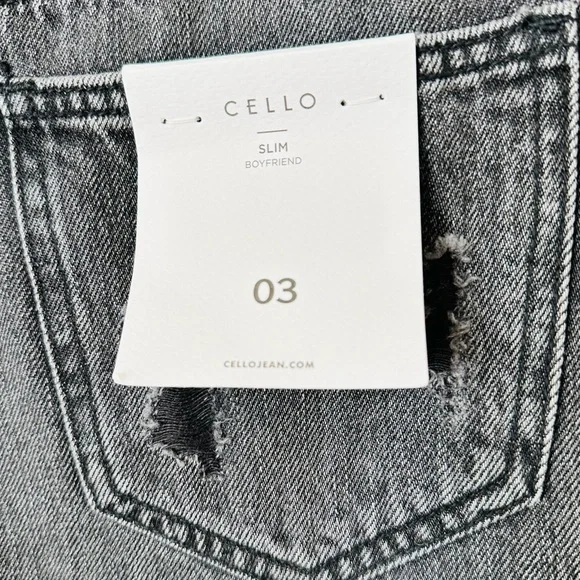 New Cello Jeans Slim Fit Boyfriend Distressed - Picture 12 of 14